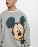 Vintage 90s Disney Mickey Mouse Sweatshirt <br>L , The Real Deal , newtown, sydney, australia, thrift store, opshop, preloved, secondhand, sustainable, retro, antique, 70s, 80s, 90s, 2000s, 00s, fashion, clothing, streetwear, trendy, garment, style, boutique, store, shop, archive, sale, cheap, best, top