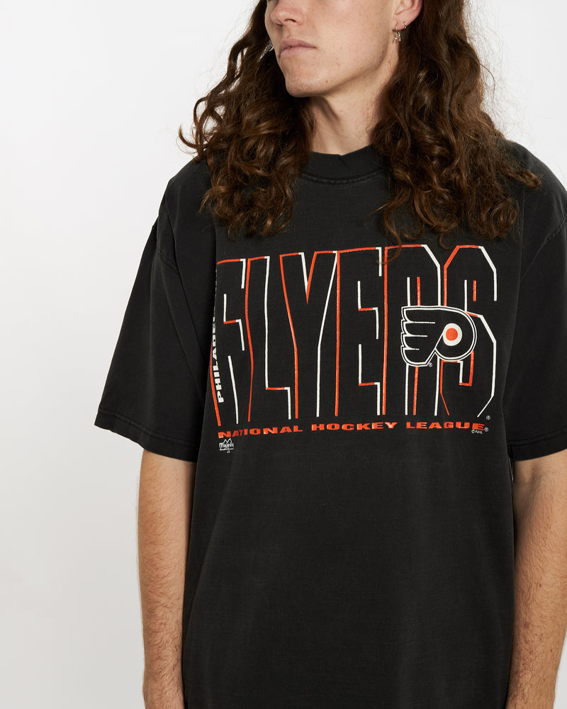 Vintage 90s NHL Philadelphia Flyers Tee <br>XL , The Real Deal , newtown, sydney, australia, thrift store, opshop, preloved, secondhand, sustainable, retro, antique, 70s, 80s, 90s, 2000s, 00s, fashion, clothing, streetwear, trendy, garment, style, boutique, store, shop, archive, sale, cheap, best, top