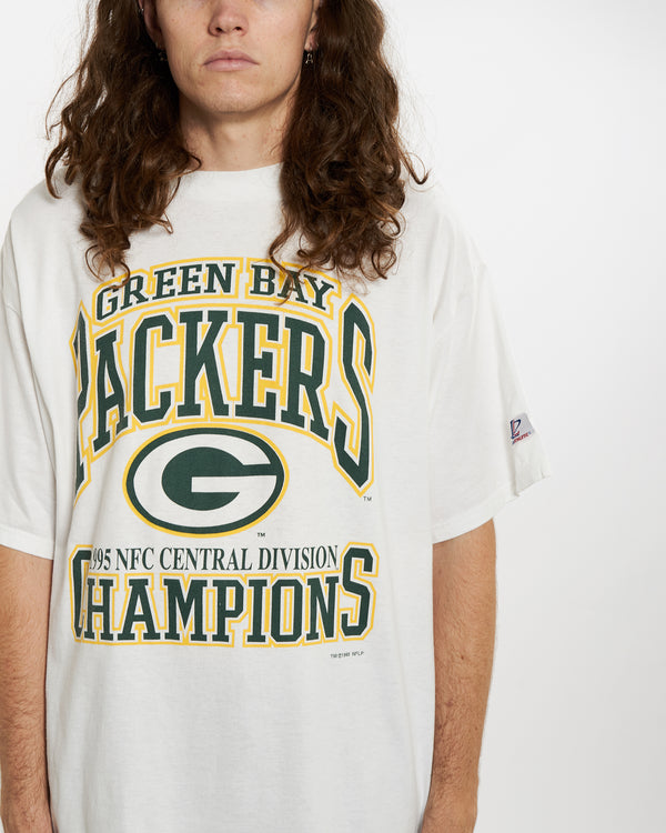 Vintage 1995 NFL Green Bay Packers Tee <br>XL , The Real Deal , newtown, sydney, australia, thrift store, opshop, preloved, secondhand, sustainable, retro, antique, 70s, 80s, 90s, 2000s, 00s, fashion, clothing, streetwear, trendy, garment, style, boutique, store, shop, archive, sale, cheap, best, top