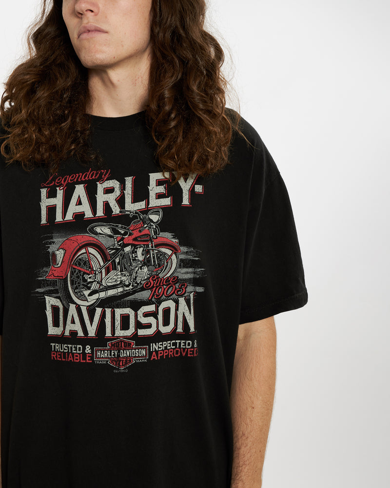 Vintage Harley Davidson Tee <br>XL , The Real Deal , newtown, sydney, australia, thrift store, opshop, preloved, secondhand, sustainable, retro, antique, 70s, 80s, 90s, 2000s, 00s, fashion, clothing, streetwear, trendy, garment, style, boutique, store, shop, archive, sale, cheap, best, top