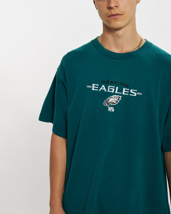 Vintage NFL Philadelphia Eagles Tee <br>L , The Real Deal , newtown, sydney, australia, thrift store, opshop, preloved, secondhand, sustainable, retro, antique, 70s, 80s, 90s, 2000s, 00s, fashion, clothing, streetwear, trendy, garment, style, boutique, store, shop, archive, sale, cheap, best, top