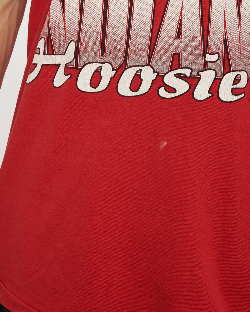 Vintage 90s NCAA Indiana Hoosiers Tee <br>L , The Real Deal , newtown, sydney, australia, thrift store, opshop, preloved, secondhand, sustainable, retro, antique, 70s, 80s, 90s, 2000s, 00s, fashion, clothing, streetwear, trendy, garment, style, boutique, store, shop, archive, sale, cheap, best, top