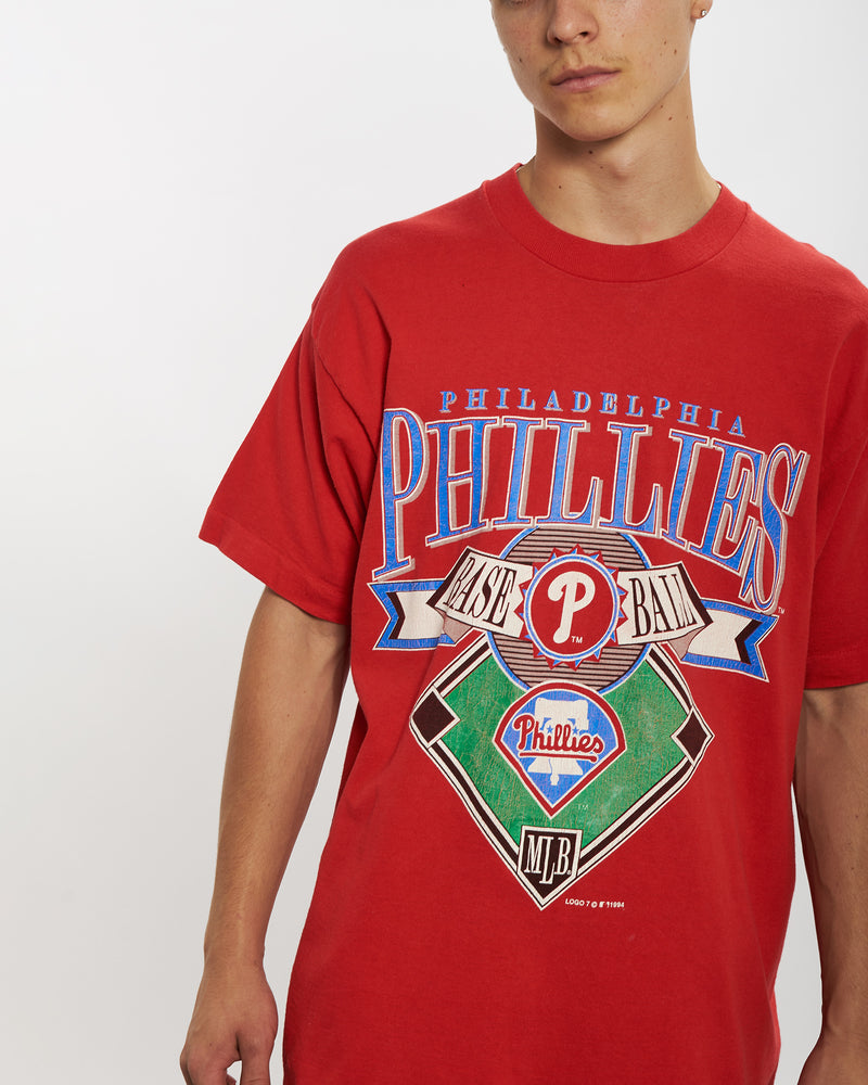 Vintage 1994 MLB Philadelphia Phillies Tee <br>L , The Real Deal , newtown, sydney, australia, thrift store, opshop, preloved, secondhand, sustainable, retro, antique, 70s, 80s, 90s, 2000s, 00s, fashion, clothing, streetwear, trendy, garment, style, boutique, store, shop, archive, sale, cheap, best, top