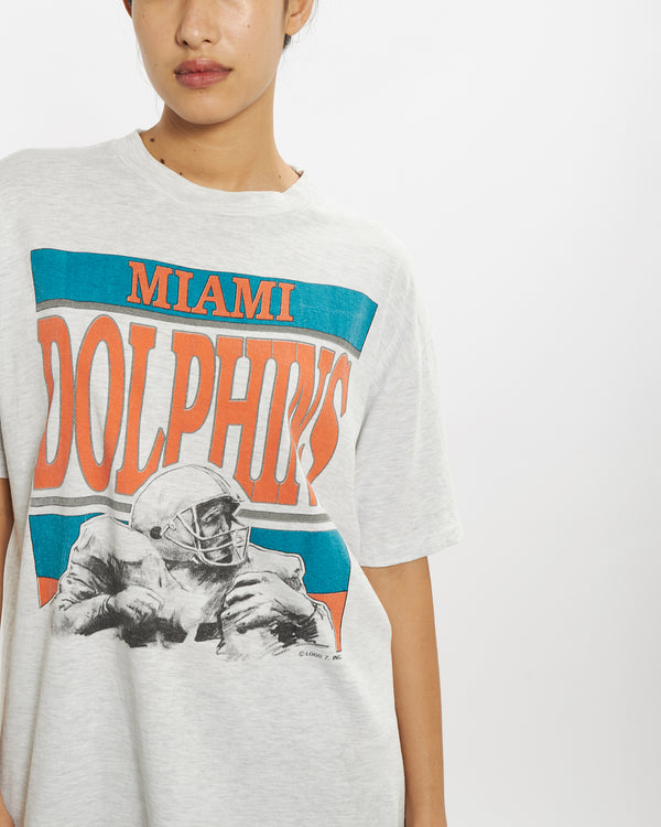 Vintage 90s NFL Miami Dolphins Tee <br>M , The Real Deal , newtown, sydney, australia, thrift store, opshop, preloved, secondhand, sustainable, retro, antique, 70s, 80s, 90s, 2000s, 00s, fashion, clothing, streetwear, trendy, garment, style, boutique, store, shop, archive, sale, cheap, best, top