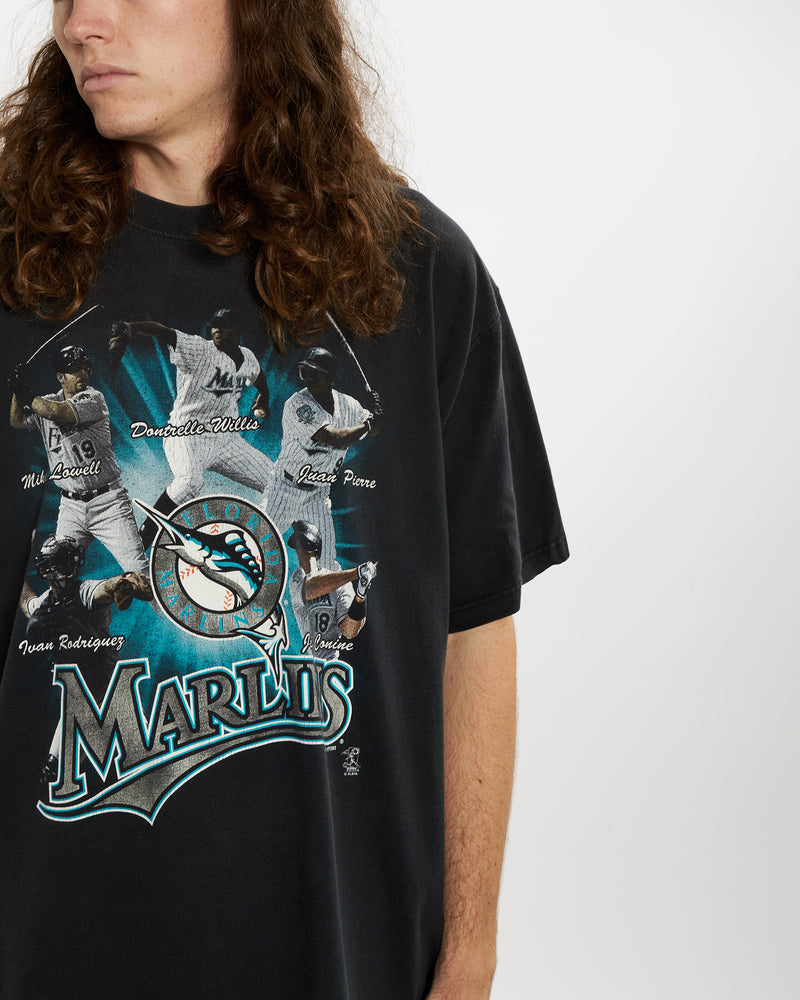 Vintage MLB Florida Marlins Tee <br>XL , The Real Deal , newtown, sydney, australia, thrift store, opshop, preloved, secondhand, sustainable, retro, antique, 70s, 80s, 90s, 2000s, 00s, fashion, clothing, streetwear, trendy, garment, style, boutique, store, shop, archive, sale, cheap, best, top