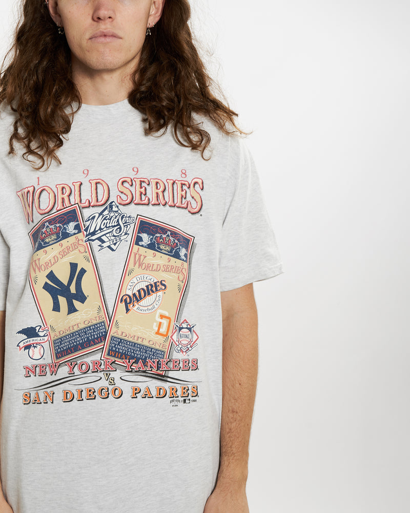 Vintage 1998 MLB World Series Tee <br>XL , The Real Deal , newtown, sydney, australia, thrift store, opshop, preloved, secondhand, sustainable, retro, antique, 70s, 80s, 90s, 2000s, 00s, fashion, clothing, streetwear, trendy, garment, style, boutique, store, shop, archive, sale, cheap, best, top