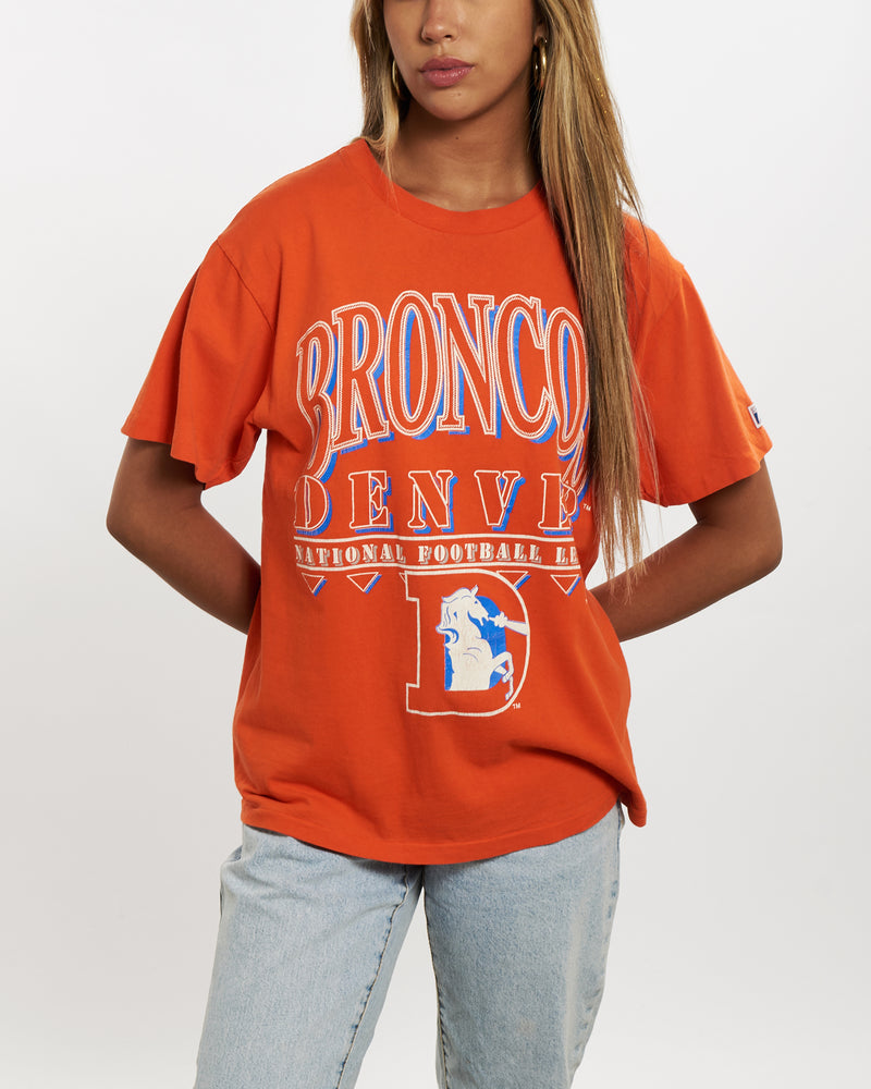 Vintage 1992 NFL Denver Broncos Tee <br>XS , The Real Deal , newtown, sydney, australia, thrift store, opshop, preloved, secondhand, sustainable, retro, antique, 70s, 80s, 90s, 2000s, 00s, fashion, clothing, streetwear, trendy, garment, style, boutique, store, shop, archive, sale, cheap, best, top