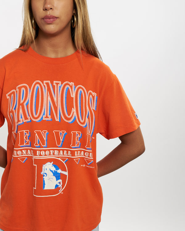 Vintage 1992 NFL Denver Broncos Tee <br>XS , The Real Deal , newtown, sydney, australia, thrift store, opshop, preloved, secondhand, sustainable, retro, antique, 70s, 80s, 90s, 2000s, 00s, fashion, clothing, streetwear, trendy, garment, style, boutique, store, shop, archive, sale, cheap, best, top