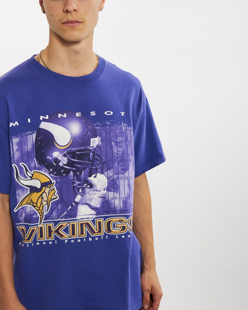 Vintage 90s NFL Minnesota Vikings Tee <br>L , The Real Deal , newtown, sydney, australia, thrift store, opshop, preloved, secondhand, sustainable, retro, antique, 70s, 80s, 90s, 2000s, 00s, fashion, clothing, streetwear, trendy, garment, style, boutique, store, shop, archive, sale, cheap, best, top