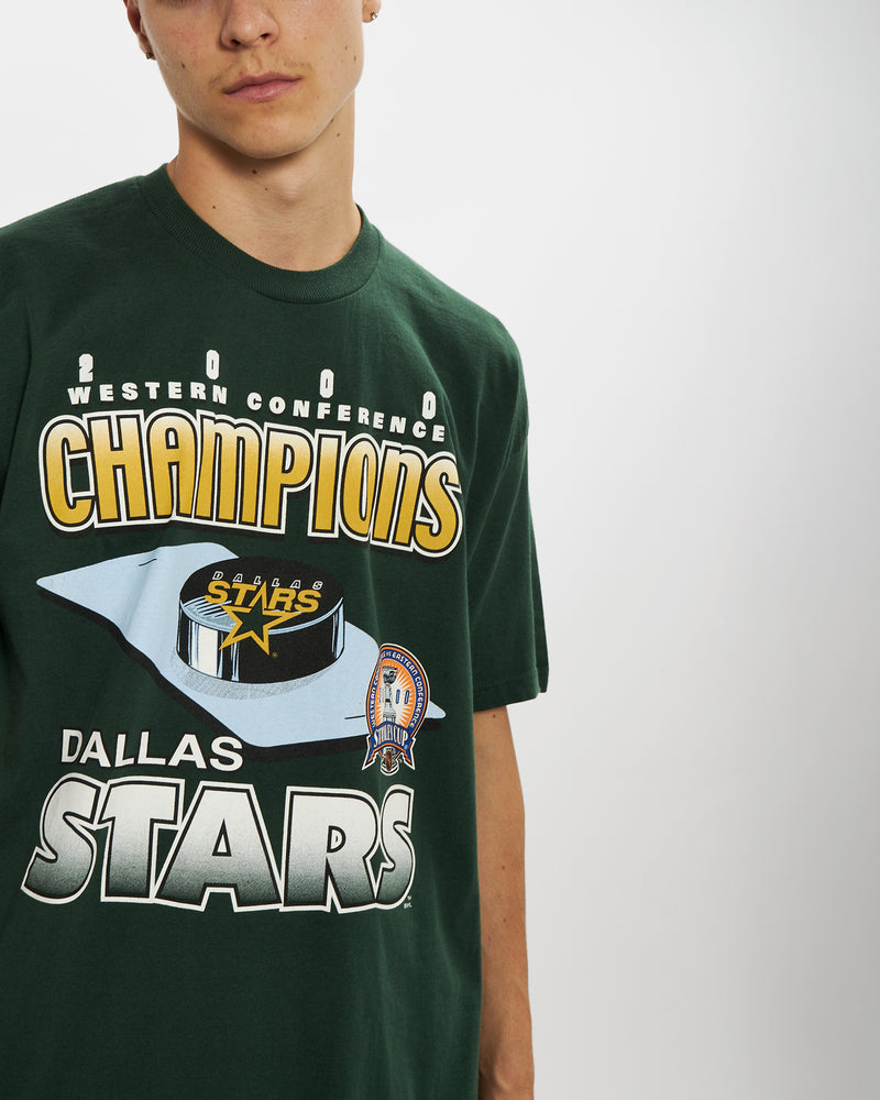 Vintage NHL Dallas Stars Tee <br>L , The Real Deal , newtown, sydney, australia, thrift store, opshop, preloved, secondhand, sustainable, retro, antique, 70s, 80s, 90s, 2000s, 00s, fashion, clothing, streetwear, trendy, garment, style, boutique, store, shop, archive, sale, cheap, best, top