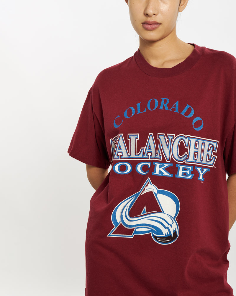 Vintage 90s NHL Colorado Avalanche Tee <br>M , The Real Deal , newtown, sydney, australia, thrift store, opshop, preloved, secondhand, sustainable, retro, antique, 70s, 80s, 90s, 2000s, 00s, fashion, clothing, streetwear, trendy, garment, style, boutique, store, shop, archive, sale, cheap, best, top