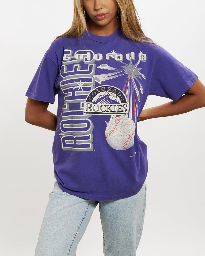 Vintage 1993 MLB Colorado Rockies Tee <br>XS