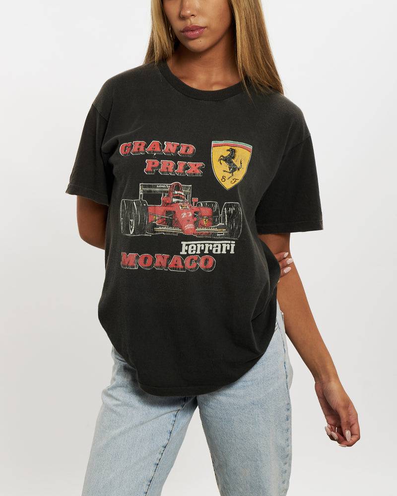 Vintage 80s Grand Prix Monaco Ferrari Tee <br>XS , The Real Deal , newtown, sydney, australia, thrift store, opshop, preloved, secondhand, sustainable, retro, antique, 70s, 80s, 90s, 2000s, 00s, fashion, clothing, streetwear, trendy, garment, style, boutique, store, shop, archive, sale, cheap, best, top