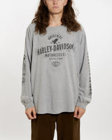 Harley Davidson Long Sleeve Tee <br>XL , The Real Deal , newtown, sydney, australia, thrift store, opshop, preloved, secondhand, sustainable, retro, antique, 70s, 80s, 90s, 2000s, 00s, fashion, clothing, streetwear, trendy, garment, style, boutique, store, shop, archive, sale, cheap, best, top