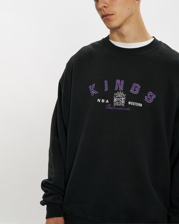 Vintage 90s NBA Sacramento Kings Sweatshirt <br>L , The Real Deal , newtown, sydney, australia, thrift store, opshop, preloved, secondhand, sustainable, retro, antique, 70s, 80s, 90s, 2000s, 00s, fashion, clothing, streetwear, trendy, garment, style, boutique, store, shop, archive, sale, cheap, best, top