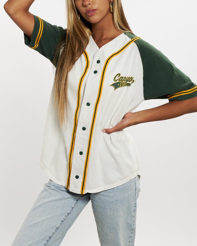 Vintage Canyon Cowboys Baseball Jersey <br>XS , The Real Deal , newtown, sydney, australia, thrift store, opshop, preloved, secondhand, sustainable, retro, antique, 70s, 80s, 90s, 2000s, 00s, fashion, clothing, streetwear, trendy, garment, style, boutique, store, shop, archive, sale, cheap, best, top