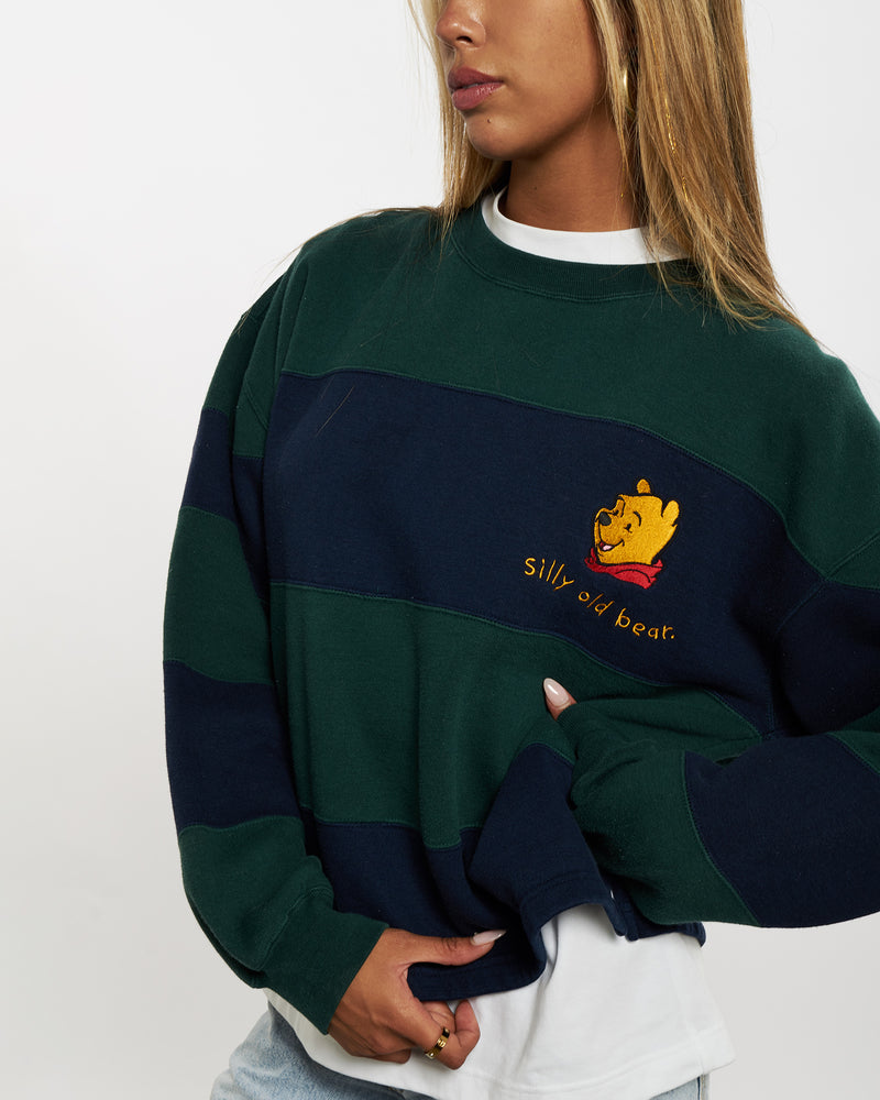 Vintage 90s Disney Winnie The Pooh Cropped Sweatshirt <br>XS