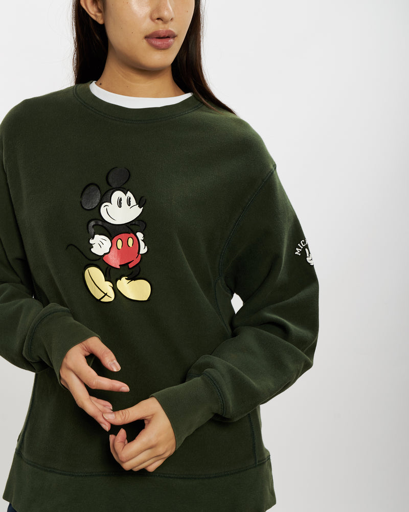 Vintage 90s Disney Mickey Mouse Sweatshirt <br>M , The Real Deal , newtown, sydney, australia, thrift store, opshop, preloved, secondhand, sustainable, retro, antique, 70s, 80s, 90s, 2000s, 00s, fashion, clothing, streetwear, trendy, garment, style, boutique, store, shop, archive, sale, cheap, best, top