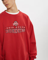 Vintage 90s NCAA Ohio State Buckeyes Sweatshirt <br>L , The Real Deal , newtown, sydney, australia, thrift store, opshop, preloved, secondhand, sustainable, retro, antique, 70s, 80s, 90s, 2000s, 00s, fashion, clothing, streetwear, trendy, garment, style, boutique, store, shop, archive, sale, cheap, best, top