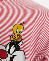 Vintage 1997 Looney Tunes 'Tweety and Sylvester' Pocket Tee <br>L , The Real Deal , newtown, sydney, australia, thrift store, opshop, preloved, secondhand, sustainable, retro, antique, 70s, 80s, 90s, 2000s, 00s, fashion, clothing, streetwear, trendy, garment, style, boutique, store, shop, archive, sale, cheap, best, top