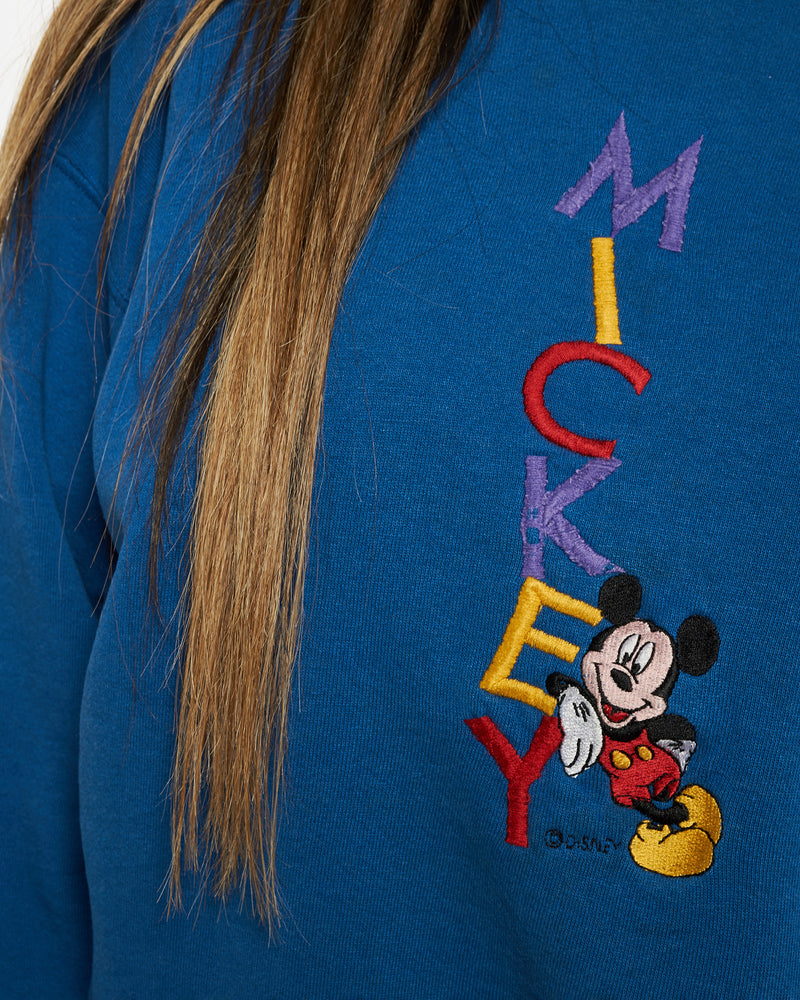 Vintage 90s Disney Mickey Mouse Sweatshirt <br>XS , The Real Deal , newtown, sydney, australia, thrift store, opshop, preloved, secondhand, sustainable, retro, antique, 70s, 80s, 90s, 2000s, 00s, fashion, clothing, streetwear, trendy, garment, style, boutique, store, shop, archive, sale, cheap, best, top