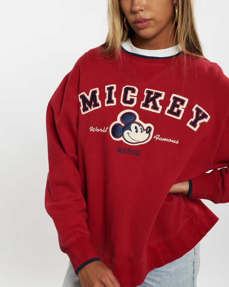 Vintage 90s Disney Mickey Mouse Sweatshirt <br>XS , The Real Deal , newtown, sydney, australia, thrift store, opshop, preloved, secondhand, sustainable, retro, antique, 70s, 80s, 90s, 2000s, 00s, fashion, clothing, streetwear, trendy, garment, style, boutique, store, shop, archive, sale, cheap, best, top