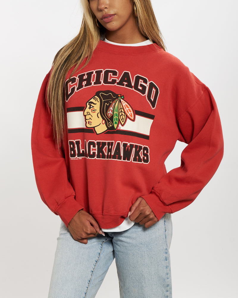 Vintage 1988 NHL Chicago Blackhawks Sweatshirt <br>XS