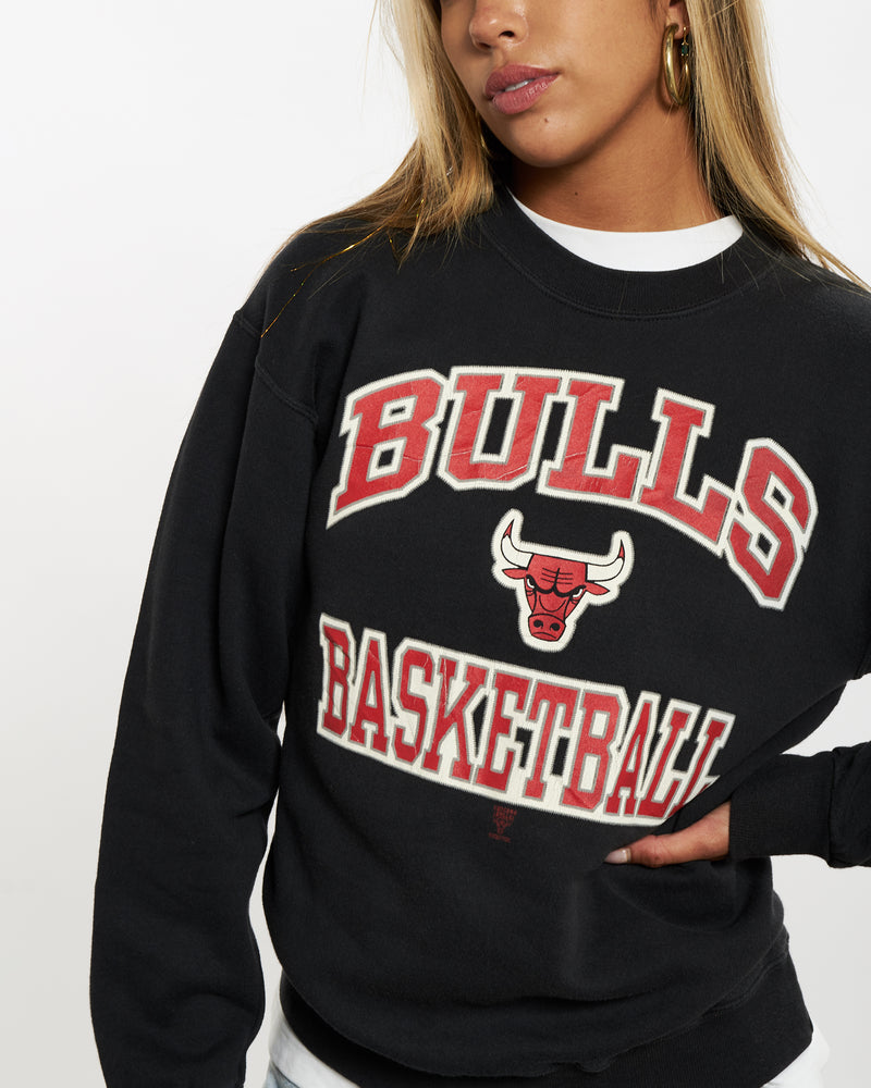 Vintage 90s Starter NBA Chicago Bulls Sweatshirt <br>XS , The Real Deal , newtown, sydney, australia, thrift store, opshop, preloved, secondhand, sustainable, retro, antique, 70s, 80s, 90s, 2000s, 00s, fashion, clothing, streetwear, trendy, garment, style, boutique, store, shop, archive, sale, cheap, best, top