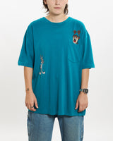 Vintage 1995 Looney Tunes 'Bugs & Taz' Pocket Tee <br>S