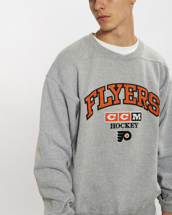 Vintage NHL Philadelphia Flyers Sweatshirt <br>L , The Real Deal , newtown, sydney, australia, thrift store, opshop, preloved, secondhand, sustainable, retro, antique, 70s, 80s, 90s, 2000s, 00s, fashion, clothing, streetwear, trendy, garment, style, boutique, store, shop, archive, sale, cheap, best, top