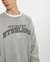 Vintage NFL Pittsburgh Steelers Sweatshirt <br>L , The Real Deal , newtown, sydney, australia, thrift store, opshop, preloved, secondhand, sustainable, retro, antique, 70s, 80s, 90s, 2000s, 00s, fashion, clothing, streetwear, trendy, garment, style, boutique, store, shop, archive, sale, cheap, best, top