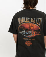 Vintage Harley Davidson Tee <br>S , The Real Deal , newtown, sydney, australia, thrift store, opshop, preloved, secondhand, sustainable, retro, antique, 70s, 80s, 90s, 2000s, 00s, fashion, clothing, streetwear, trendy, garment, style, boutique, store, shop, archive, sale, cheap, best, top