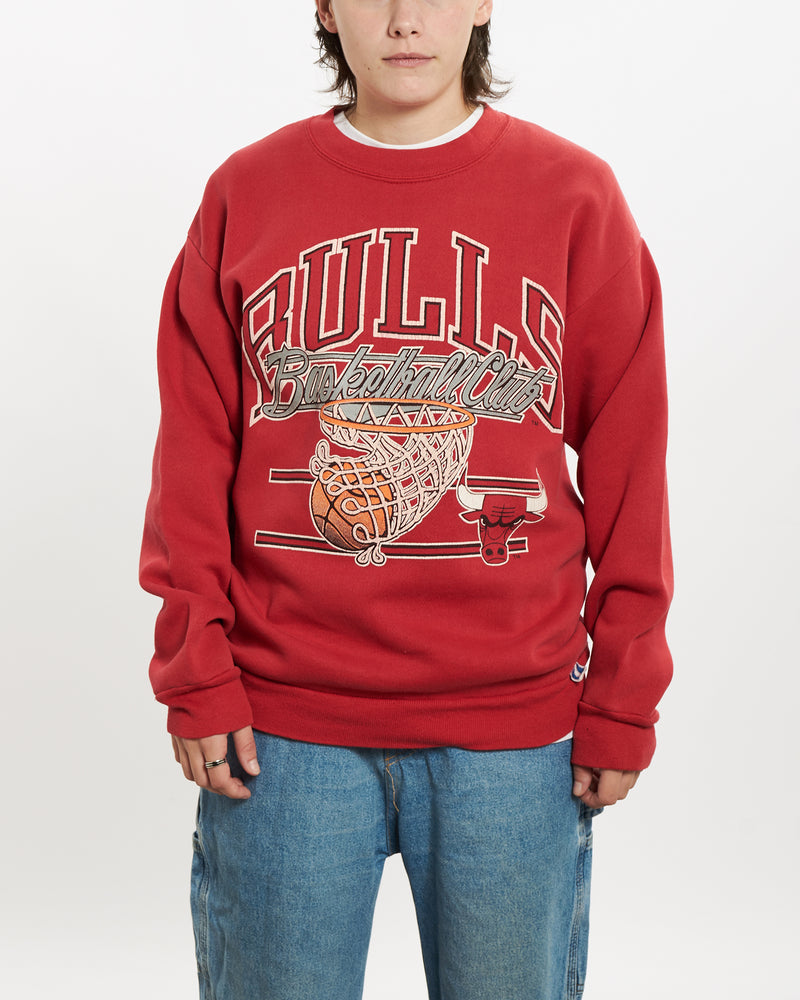 Vintage 90s NBA Chicago Bulls 'Basketball Club' Sweatshirt <br>S , The Real Deal , newtown, sydney, australia, thrift store, opshop, preloved, secondhand, sustainable, retro, antique, 70s, 80s, 90s, 2000s, 00s, fashion, clothing, streetwear, trendy, garment, style, boutique, store, shop, archive, sale, cheap, best, top