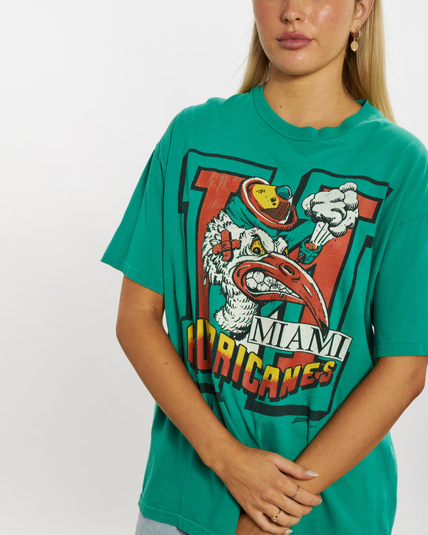 Vintage 1992 NCAA Miami Hurricanes Tee <br>M