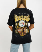 Vintage 1994 NFL Pittsburgh Steelers Tee <br>M , The Real Deal , newtown, sydney, australia, thrift store, opshop, preloved, secondhand, sustainable, retro, antique, 70s, 80s, 90s, 2000s, 00s, fashion, clothing, streetwear, trendy, garment, style, boutique, store, shop, archive, sale, cheap, best, top