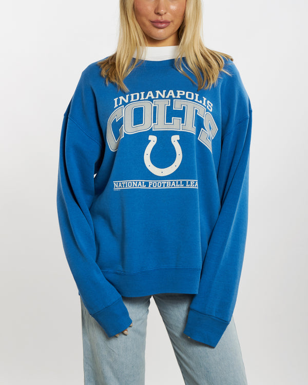 Vintage 90s NFL Indianapolis Colts Sweatshirt <br>M , The Real Deal , newtown, sydney, australia, thrift store, opshop, preloved, secondhand, sustainable, retro, antique, 70s, 80s, 90s, 2000s, 00s, fashion, clothing, streetwear, trendy, garment, style, boutique, store, shop, archive, sale, cheap, best, top