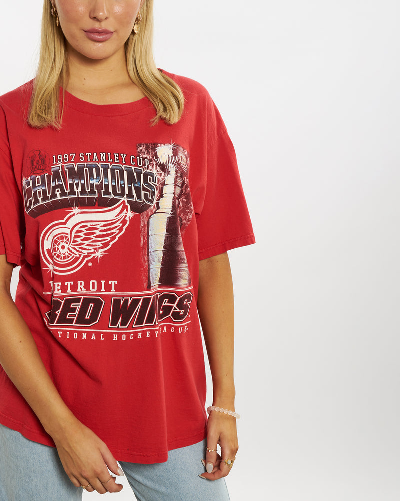 Vintage 1997 NHL Detroit Red Wings Tee <br>M , The Real Deal , newtown, sydney, australia, thrift store, opshop, preloved, secondhand, sustainable, retro, antique, 70s, 80s, 90s, 2000s, 00s, fashion, clothing, streetwear, trendy, garment, style, boutique, store, shop, archive, sale, cheap, best, top