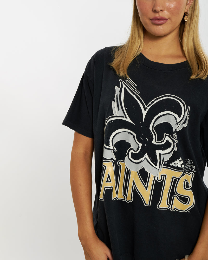 Vintage 90s NFL New Orleans Saints Tee <br>M , The Real Deal , newtown, sydney, australia, thrift store, opshop, preloved, secondhand, sustainable, retro, antique, 70s, 80s, 90s, 2000s, 00s, fashion, clothing, streetwear, trendy, garment, style, boutique, store, shop, archive, sale, cheap, best, top