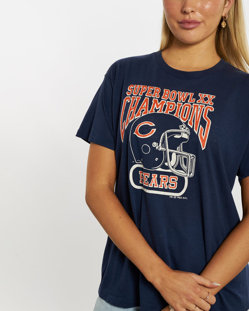 Vintage 1985 NFL Chicago Bears Tee <br>M , The Real Deal , newtown, sydney, australia, thrift store, opshop, preloved, secondhand, sustainable, retro, antique, 70s, 80s, 90s, 2000s, 00s, fashion, clothing, streetwear, trendy, garment, style, boutique, store, shop, archive, sale, cheap, best, top