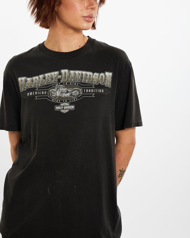 Vintage Harley Davidson Tee <br>M , The Real Deal , newtown, sydney, australia, thrift store, opshop, preloved, secondhand, sustainable, retro, antique, 70s, 80s, 90s, 2000s, 00s, fashion, clothing, streetwear, trendy, garment, style, boutique, store, shop, archive, sale, cheap, best, top