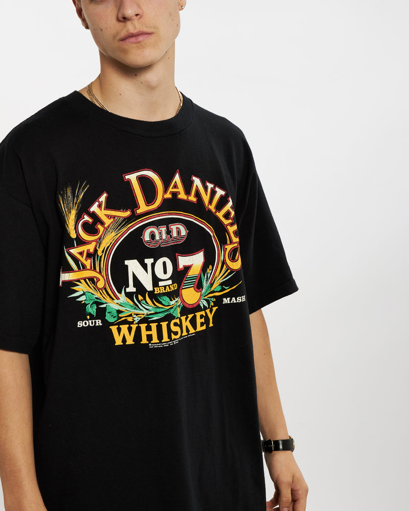 Vintage 90s Jack Daniels Tee <br>L , The Real Deal , newtown, sydney, australia, thrift store, opshop, preloved, secondhand, sustainable, retro, antique, 70s, 80s, 90s, 2000s, 00s, fashion, clothing, streetwear, trendy, garment, style, boutique, store, shop, archive, sale, cheap, best, top