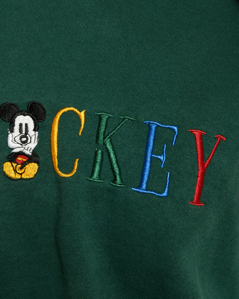 Vintage 90s Disney Mickey Mouse Sweatshirt <br>S , The Real Deal , newtown, sydney, australia, thrift store, opshop, preloved, secondhand, sustainable, retro, antique, 70s, 80s, 90s, 2000s, 00s, fashion, clothing, streetwear, trendy, garment, style, boutique, store, shop, archive, sale, cheap, best, top