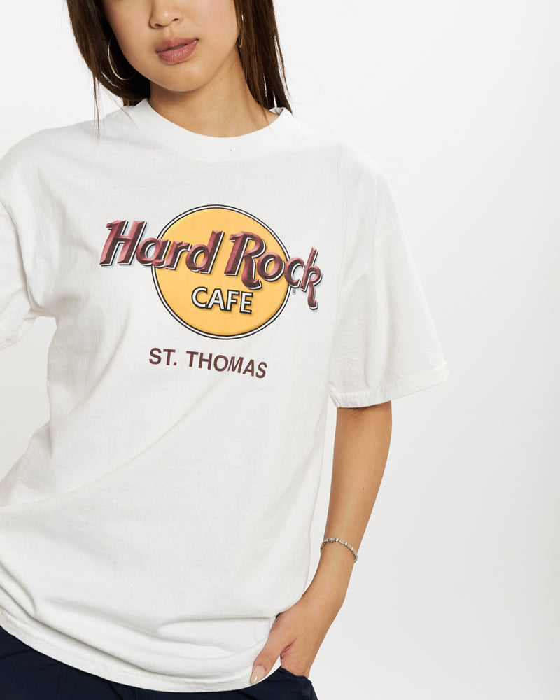 Vintage 90s Hard Rock Cafe 'St. Thomas' Tee <br>S , The Real Deal , newtown, sydney, australia, thrift store, opshop, preloved, secondhand, sustainable, retro, antique, 70s, 80s, 90s, 2000s, 00s, fashion, clothing, streetwear, trendy, garment, style, boutique, store, shop, archive, sale, cheap, best, top