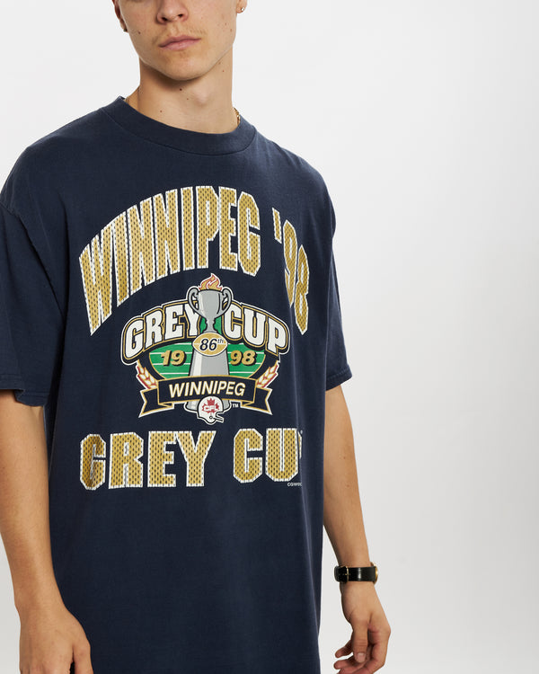 Vintage 1998 CFL Winnipeg Grey Cup Tee <br>L , The Real Deal , newtown, sydney, australia, thrift store, opshop, preloved, secondhand, sustainable, retro, antique, 70s, 80s, 90s, 2000s, 00s, fashion, clothing, streetwear, trendy, garment, style, boutique, store, shop, archive, sale, cheap, best, top