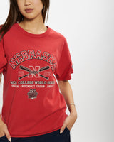 Vintage NCAA University of Nebraska Huskers Tee <br>S , The Real Deal , newtown, sydney, australia, thrift store, opshop, preloved, secondhand, sustainable, retro, antique, 70s, 80s, 90s, 2000s, 00s, fashion, clothing, streetwear, trendy, garment, style, boutique, store, shop, archive, sale, cheap, best, top