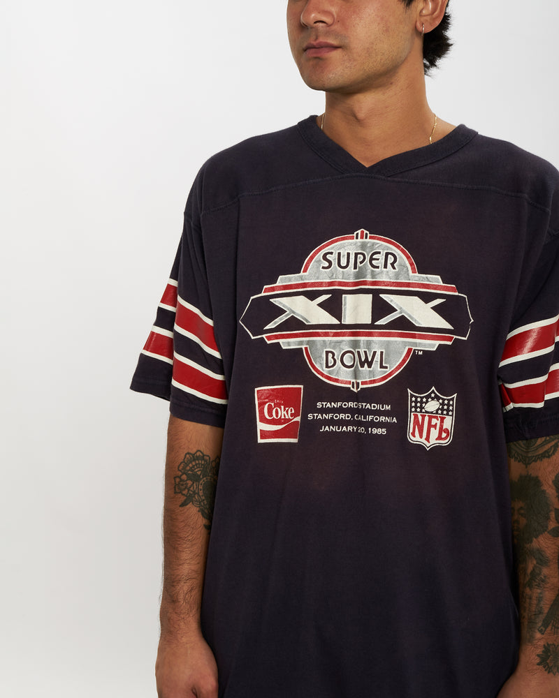 Vintage 1985 Russell Athletic Coca Cola NFL Super Bowl Jersey <br>L , The Real Deal , newtown, sydney, australia, thrift store, opshop, preloved, secondhand, sustainable, retro, antique, 70s, 80s, 90s, 2000s, 00s, fashion, clothing, streetwear, trendy, garment, style, boutique, store, shop, archive, sale, cheap, best, top