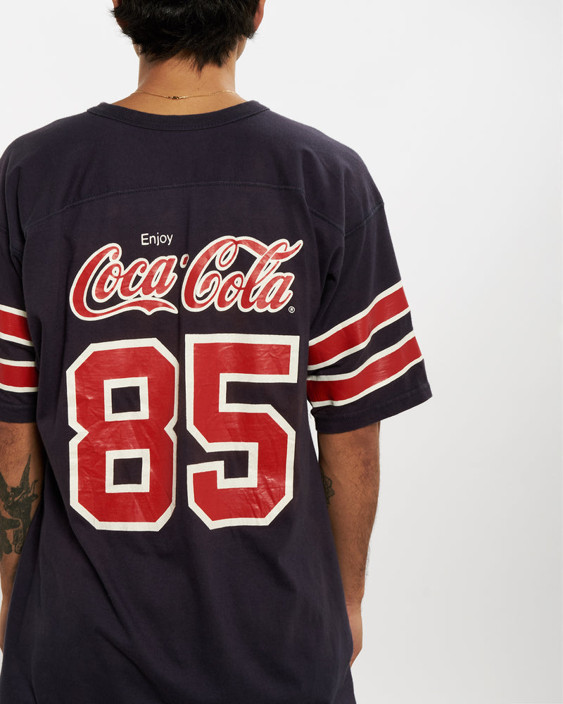 Vintage 1985 Russell Athletic Coca Cola NFL Super Bowl Jersey <br>L , The Real Deal , newtown, sydney, australia, thrift store, opshop, preloved, secondhand, sustainable, retro, antique, 70s, 80s, 90s, 2000s, 00s, fashion, clothing, streetwear, trendy, garment, style, boutique, store, shop, archive, sale, cheap, best, top