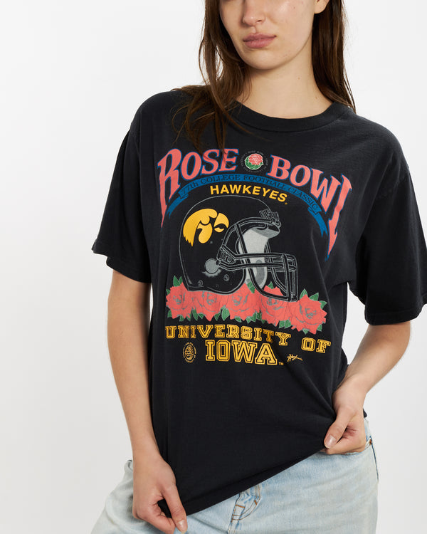 Vintage 90s NCAA University of Iowa Hawkeyes Rose Bowl Tee <br>M