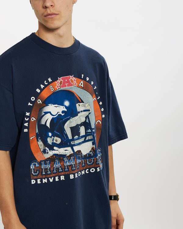 1999 NFL Denver Broncos Champions Tee <br>L