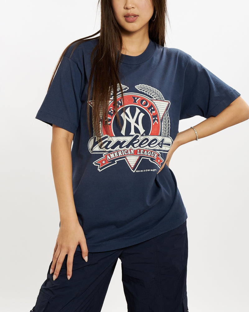 Vintage 1991 MLB New York Yankees Tee <br>S